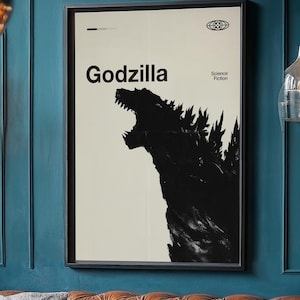 Godzilla Movie Modern Design Poster