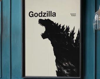 Godzilla Movie Modern Design Poster