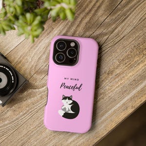 Playful Cat Phone Case, Cute Magnetic Tough Case, Pet Lover Gift, Unique Cat Phone Cover, Fun Phone Accessory, Colorful Cat Case