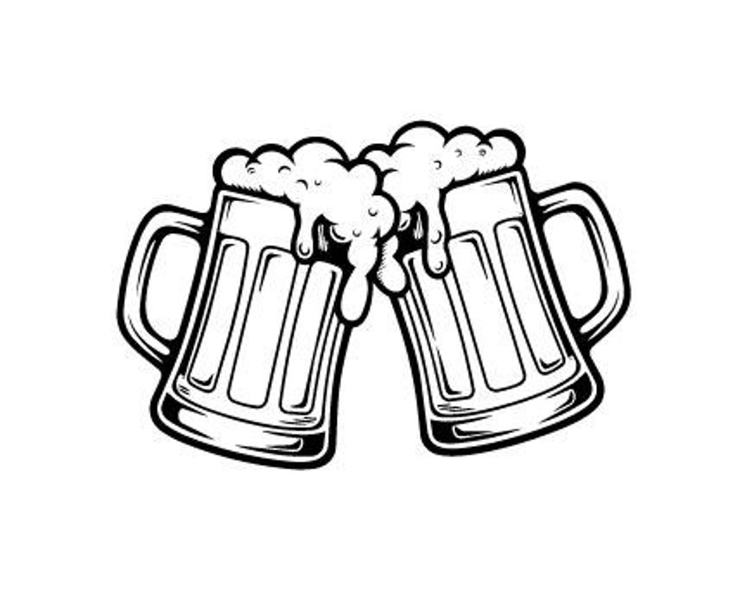 Toasting Beer Mugs SVG Cheers Drinking Quote Oktoberfest Brewery Pub T ...
