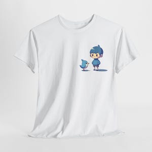 Bonita camiseta de dibujos animados, divertida camiseta gráfica, unisex, ideal para el día a día, regalo para niños, ropa informal para amantes de las aves, diseño divertido.