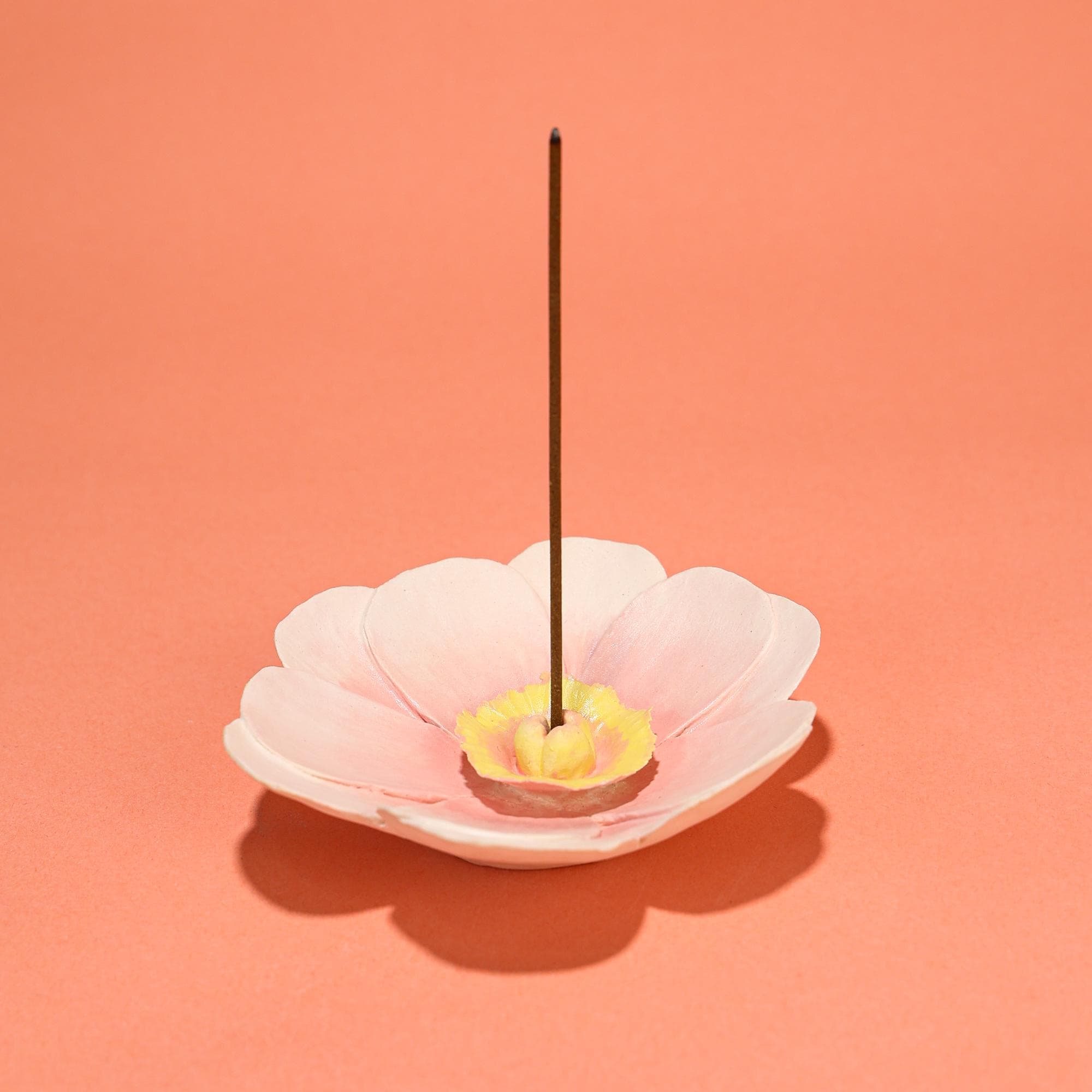Pink Cherry Blossom Incense Holder Flower Shaped Incense Burner