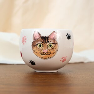 Custom Ceramic Pet Portrait Espresso Cup Personalized Cute Animal Coffee Cup Handpainted Birthday Gift for Pet Owner Cute Dog Cappuccino Mug