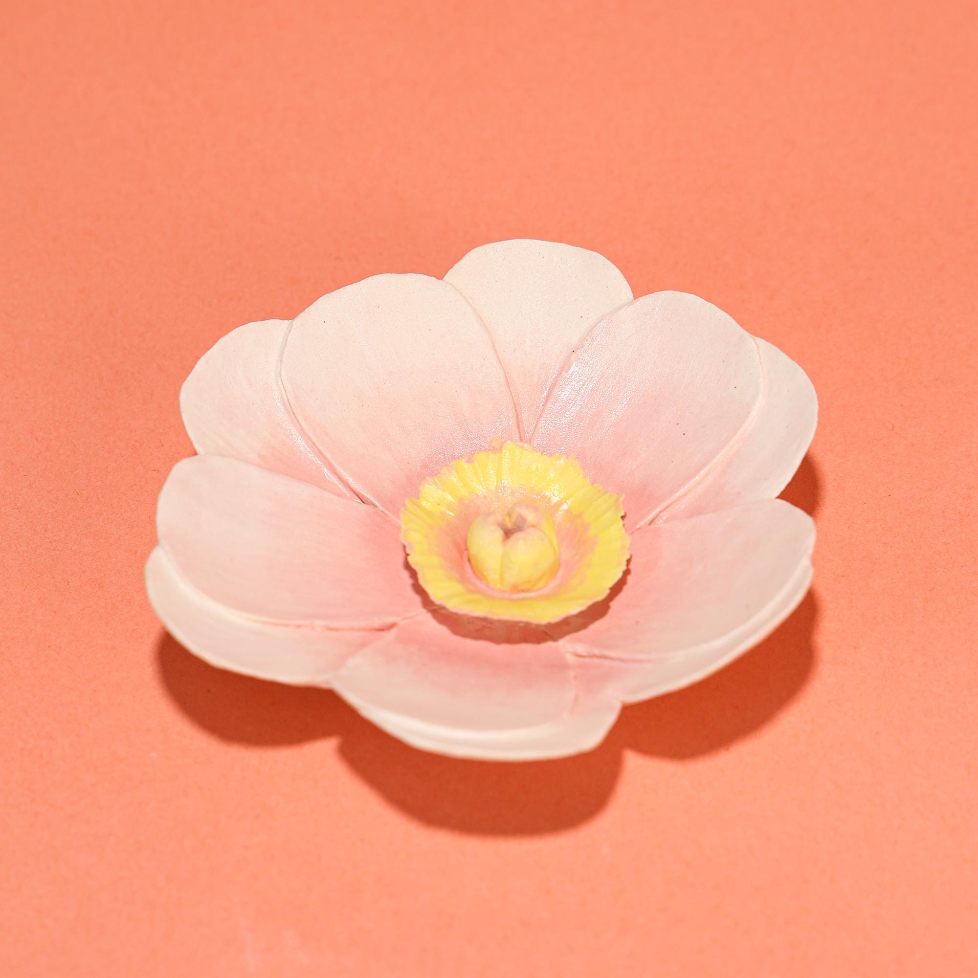 Pink Cherry Blossom Incense Holder Flower Shaped Incense Burner