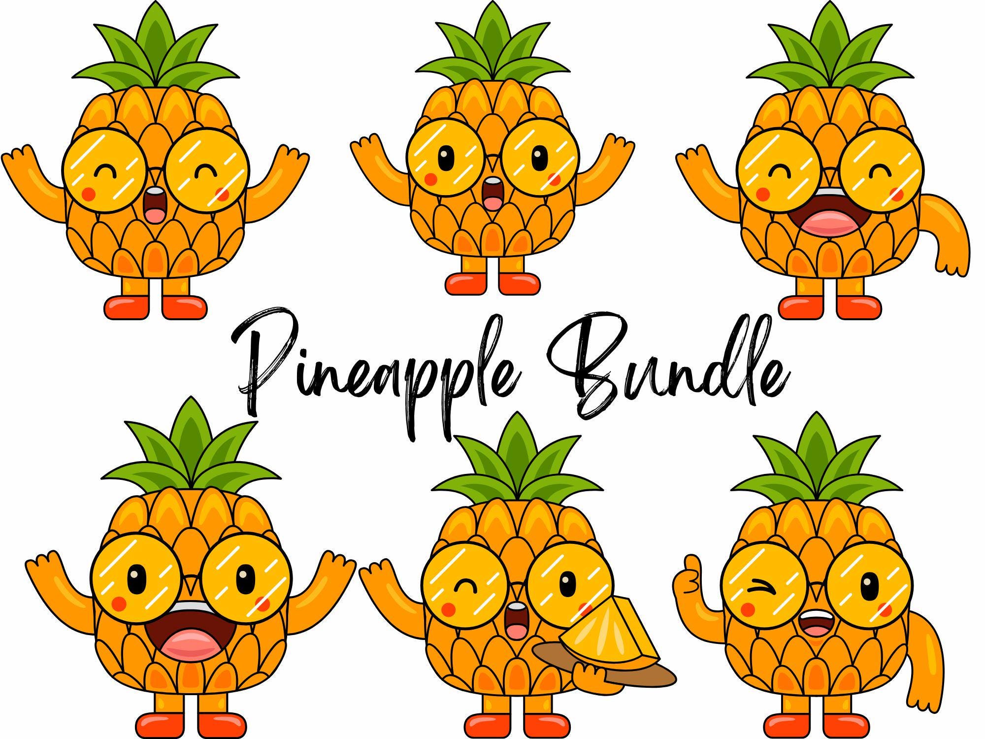 Pineapple SVG\ Pineapple Bundle Svg Files\ Pineapple Monogram Frame\ Pineapple Clip Art\ Tropical Fruit Cricut Design\ Silhouette\ Svg Files