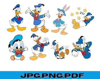 Immagine PNG di Paperino / Divertente personaggio dei cartoni animati da scaricare in formato digitale