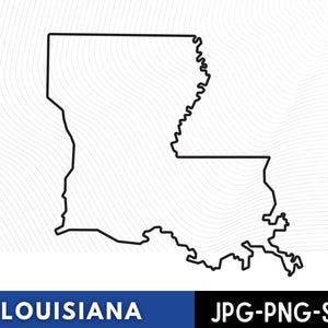 Louisiana Outline SVG Files\ Louisiana Cut Files\ United States of America Vector Files\ Louisiana Vector\ Louisiana Map Clip Art