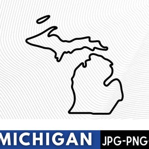 Michigan Outline SVG Files\ Michigan Cut Files\ United States of America Vector Files\ Michigan Vector\ Michigan Map Clip Art