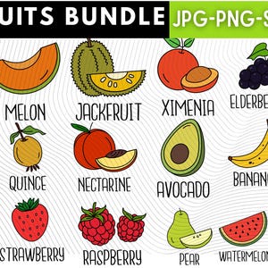 Kawaii Fruit Svg, Kawaii Fruit clipart, Tropical Fruit svg, happy fruit svg, fruit svg, fruits cliparts, fruits silhouette, fruit png