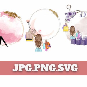 Shopping Girl svg\ Shopping svg\ Girls svg\ Love\ Girls\ SVG\ png