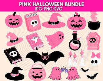 Halloween Pink Svg\ Halloween Girl Svg\ Cute Ghost Svg\ Pumpkin svg\ Halloween Svg Bundle\ Halloween Clipart\ Candy\ Witch Feet