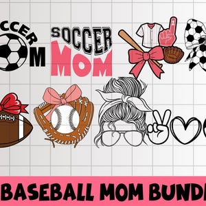 Baseball Mom SVG Bundle\ Baseball SVG\ Baseball Shirt SVG\ Baseball Mom Life svg\ Supportive Mom svg\ Baseball Sports svg\ Cut File Cricut