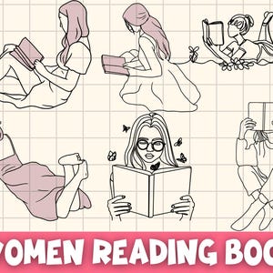 Meisje leesboek svg\ Meisje leesboek clipart\ Boekenliefhebber svg\ Bloemenboek png\ Vrouwen lezen boek svg\ Bloemenboek svg\ Boekenliefhebber meisje
