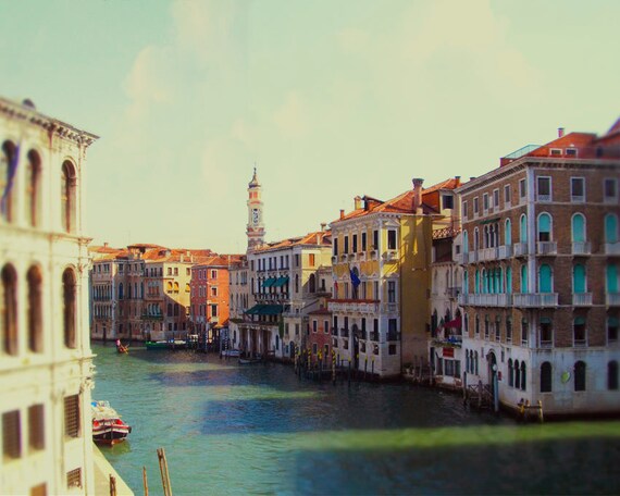 Venice, Italy Photograph, Romantic Travel Photography, Rialto Bridge - Bridge with a view