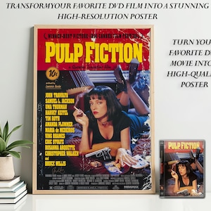 Custom Movie Poster from DVD Cover: Personalized Film Art, Digital Download