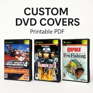 Copertina DVD Xbox personalizzata / Download digitale in PDF / Scegli il tuo gioco e il formato della carta / Stampabile di alta qualità / Custodia sostitutiva fai da te