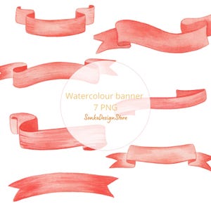 Banners Boho em Aquarela Digital | Conjunto de clipart em aquarela | Download instantâneo