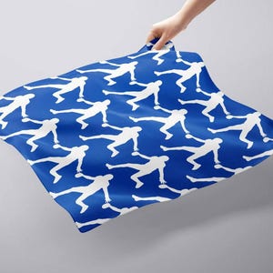 Bufanda de jugador de fútbol, bandana deportiva azul para hombre, regalo con estampado atlético para él, bufanda deportiva para el cuello