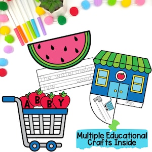 Grocery Store Dramatic Play Bundle - Supermarket Printables, Preschool & Toddler Activities for Homeschool Moms and Kindergarten Classrooms