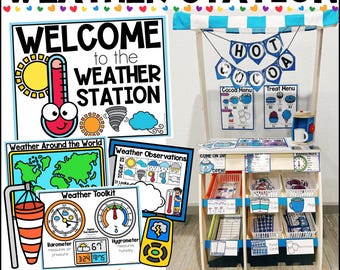 Weather Station Dramatic Play Printables: Preschool Activities (PDF Download)