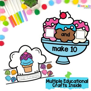 Ice Cream Shop Dramatic Play Bundle - Printables, Preschool & Toddler Activities for Homeschool Moms and Kindergarten Classrooms