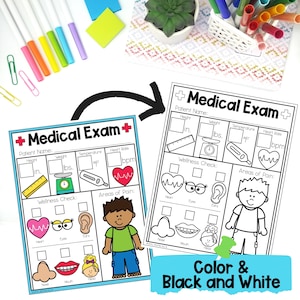 Doctor's Office Dramatic Play Printables Center, Hospital Posters, Cards, Games and Hands On Printables for the Home or Classroom