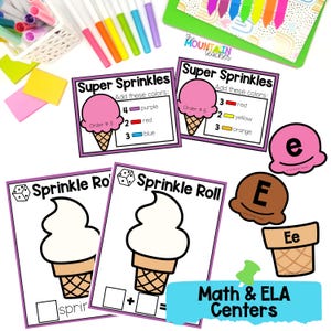 Ice Cream Shop Dramatic Play Bundle - Printables, Preschool & Toddler Activities for Homeschool Moms and Kindergarten Classrooms