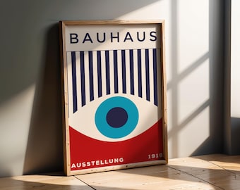 バウハウス Bauhaus 「Aufwarts」額付き 高級アートプリント