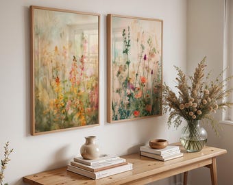Wildflower Art Print Set | 260gsm Paper | Framed or Unframed