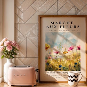 Wildflower Botanical Print | French Country Cottage Decor