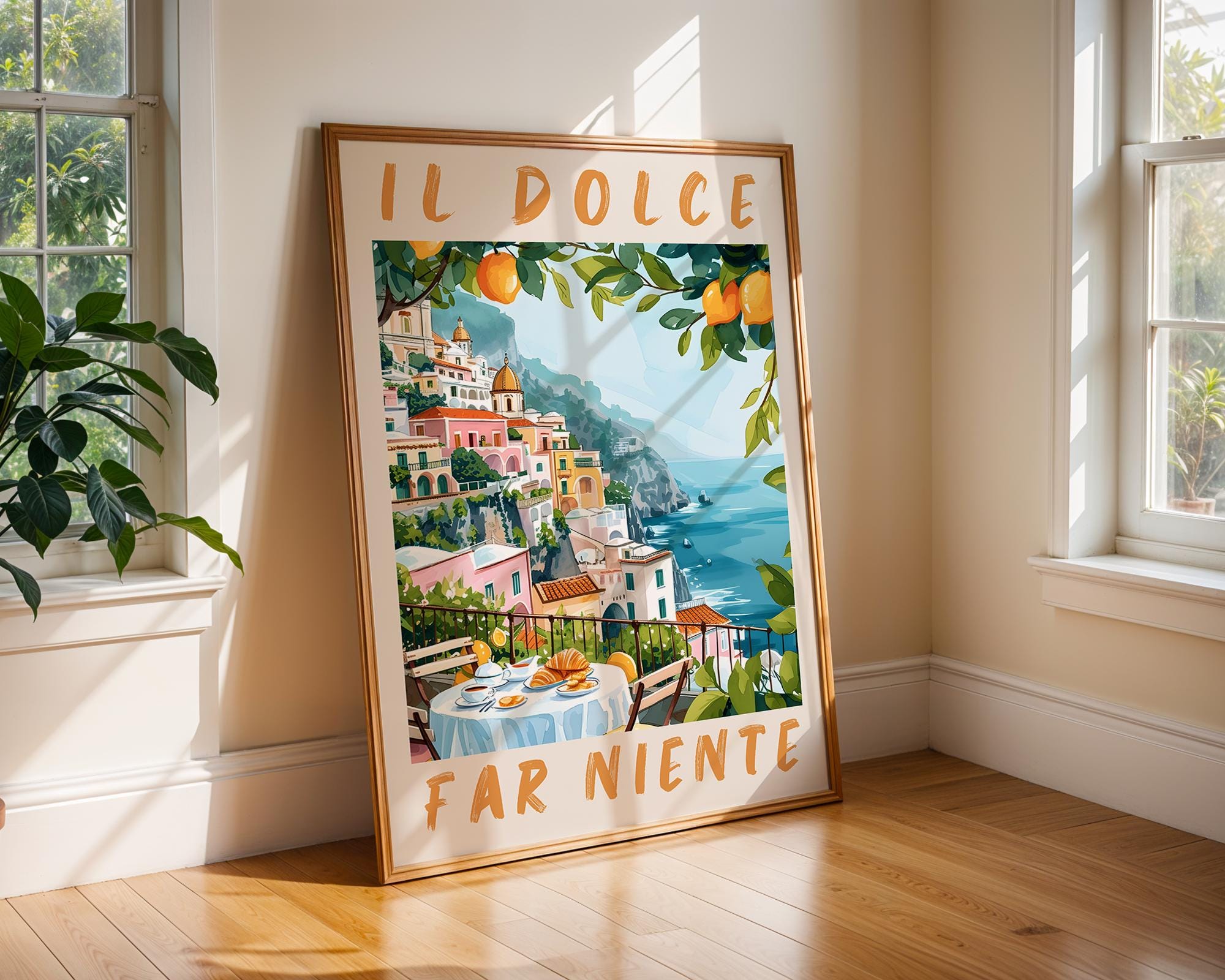 Colourful Prints | Italian Riviera Lemon Tree Print – Amalfi Coast