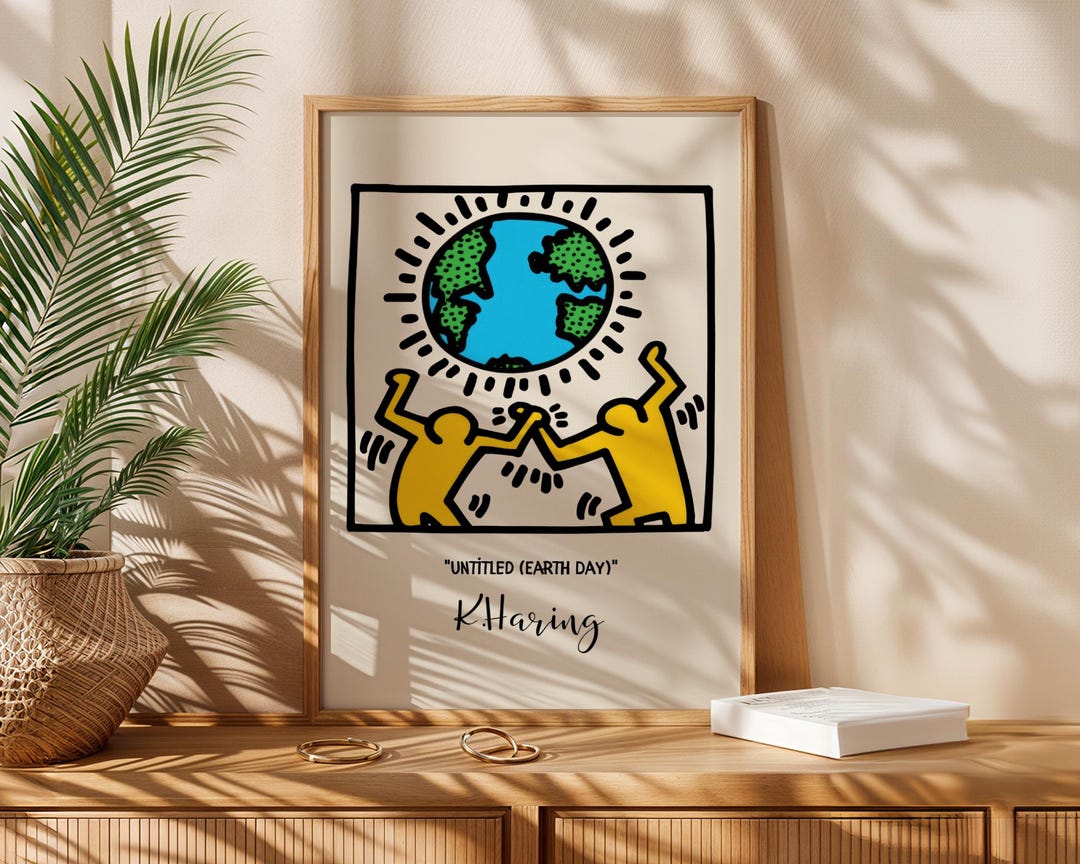 Keith Haring Inspired Wall Art | Bold Pop Art Print | Vibrant Street ...