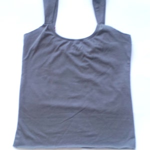 New York grey women's cami with Bordeaux Neckline Cami fits Size Small/Medium image 2