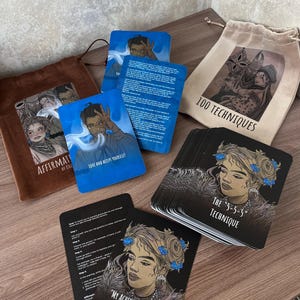 Juego de cartas: «100 técnicas» + «Afirmaciones metafóricas»