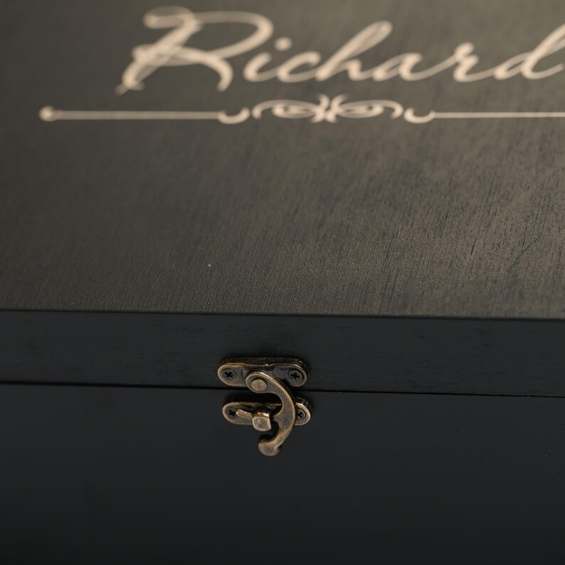 Engraved Keepsake Box – Custom Wooden Memory Box for Couple, Gift for ...