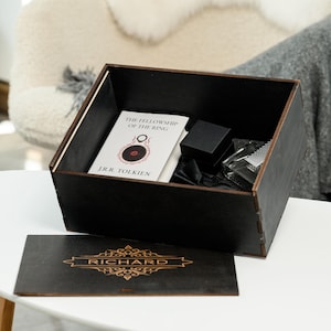 Engraved Keepsake Box – Custom Wooden Memory Box for Couple, Gift for Anniversary, Personalized Storage Box