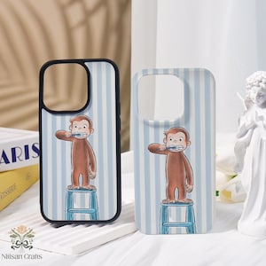 Monkey MobilskalFör iPhone 16/15/14/13/12/11MAXMini/Plus/Pro/Pro MaxSE2020 7/8 Plus XR XSMax, Mjukt skal och hårt skal till iPhone