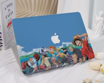 One Piece Crew Hard Matte Plastic Matte Case for MacBook Neo A18, Pro 16 15 14 13,Air 15 14 13 11, Ret 15 13 12, 2025 2026 New Macbook