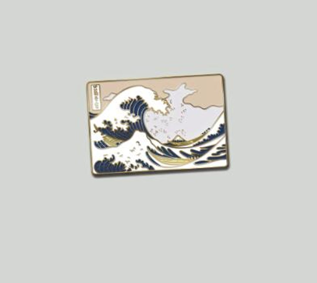 The Great Wave Enamel Pin – Hokusai's Kanagawa Design - Etsy
