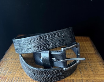 Snake skin stamped.