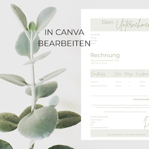 Invoice template for small businesses | Canva template | Sample invoice | Entrepreneurs | Self-employed and entrepreneurs | Office supplies | green