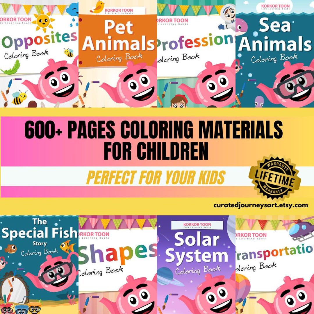600+ Printable Coloring Pages and Learning Materials for Kids ...