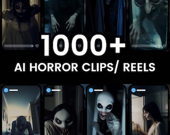 1000+ AI-skräckfilmer: Virala och skräckinjagande videoklipp (HD)