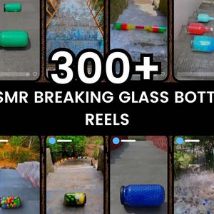 300+ ASMR Breaking Glass Reels | Vertical Videos for TikTok, Instagram Reels, YouTube Shorts | Satisfying Sound & Visual Clips | Satisfying