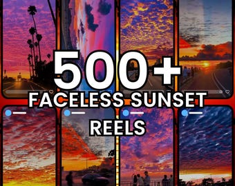 500 Reels de Atardeceres Sin Rostro: Plantillas de Video Viral (Descarga Digital)