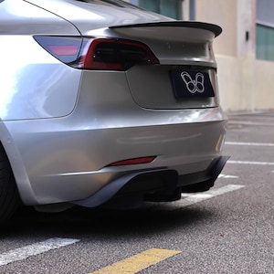 Tesla Model 3 Wind Blade Diffuser, Rear Lip Diffuser, Car Kit Modification