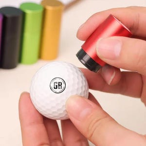 Gepersonaliseerde naam golfbalstempel, aangepaste golfbalmarkering met monogram, golfaccessoires echtgenoot golfcadeau, vaderdagcadeau voor golfer