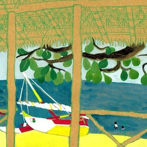 Tirage de « Petite plage de Mahajanga »