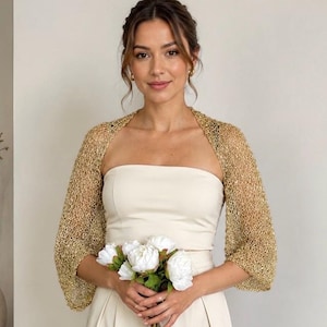gold shrugs for evening dresses Gold Shrug for Gold Gown