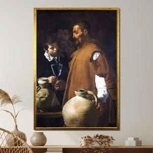 Water Seller of Seville Canvas, Diego Velázquez Art Print, Spanish Baroque Masterpiece, Classic Old Master Wall Art, Historical Realism